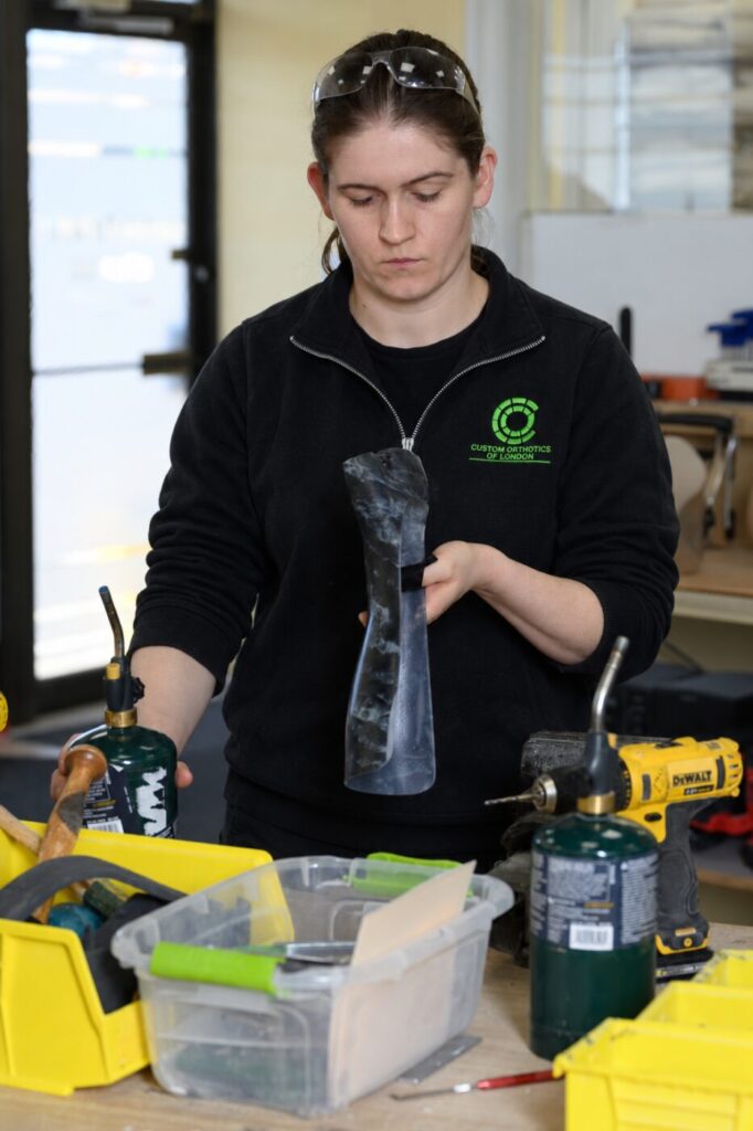 Orthotic fabrication at Custom Orthotics of London